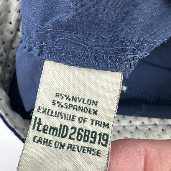 L.L. Bean Womens Water-Repellent Comfort Trail Pants Straight Leg Navy 10 - Picture 8 of 9